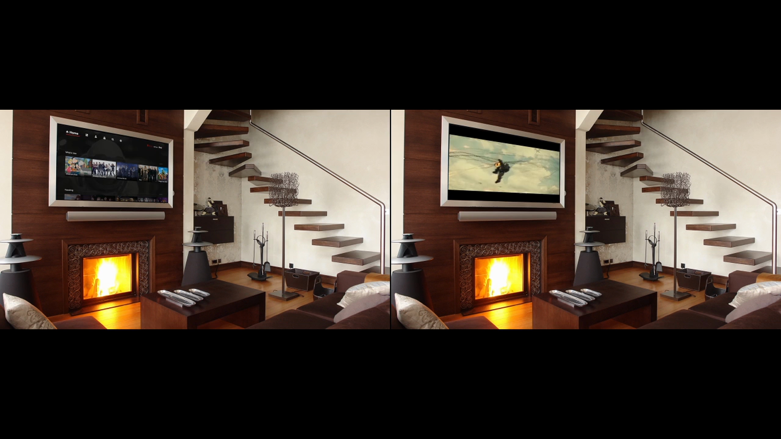 Archived FiOS study comparing the menu interface and television playback in a living-room scene